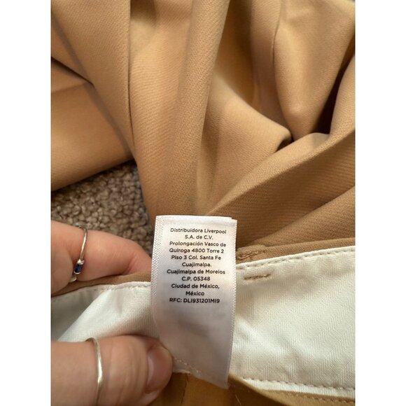 Talbots Hampshire Ankle Pant 2P Womens Straight Leg Khaki Trousers Office New - Picture 11 of 11